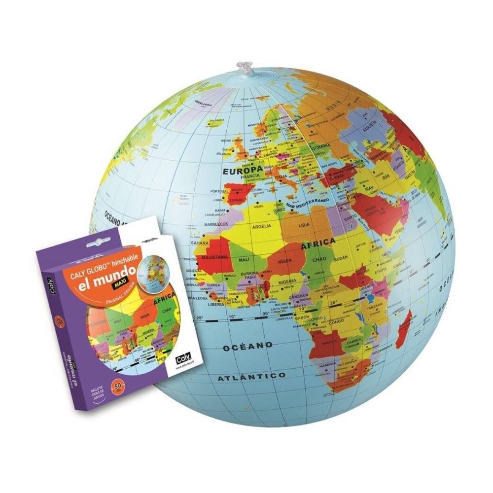 Globo terráqueo hinchable 50 cm Globo terráqueo hinchable 50 cm - Imagen 1