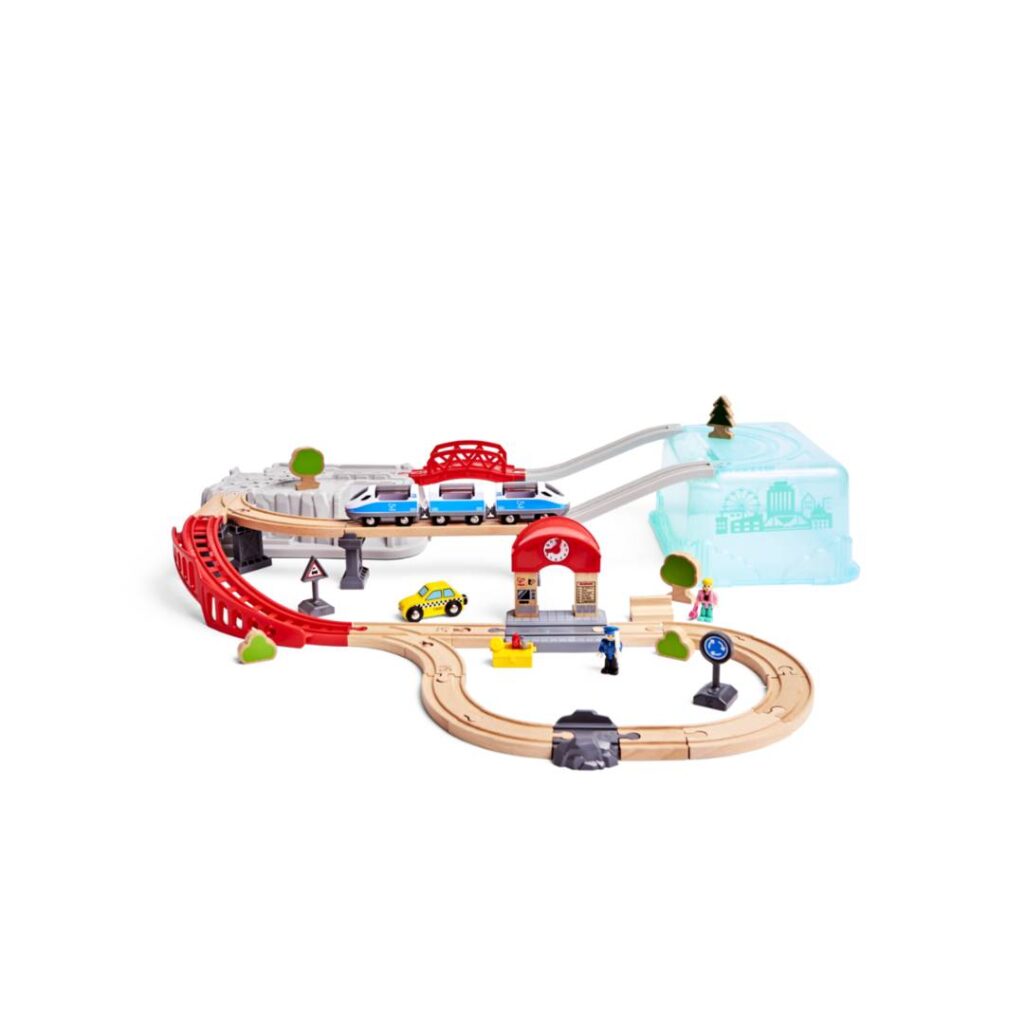 Juego de Bloques de Construcción Tren de Ciudad