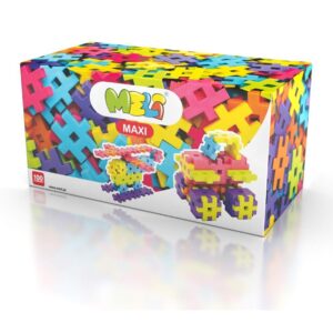 Explora la diversión y aprendizaje con Meli MAXI 100 piezas, un juego que despierta la imaginación y desarrolla habilidades motoras.