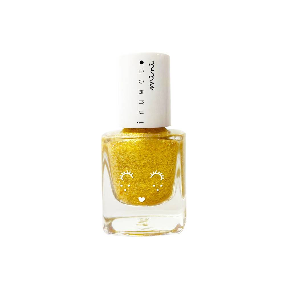 Esmalte Infantil al Agua Inuwet Dorado con Perfume de Papaya (1) Esmalte Infantil al Agua Inuwet Dorado con Perfume de Papaya - Imagen 1