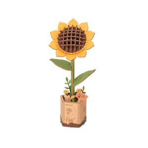 Flor de madera Girasol