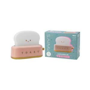 Lámpara de noche tostadora rosa led