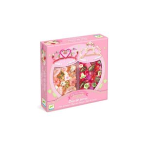 Perlas dúo de tiaras rosa