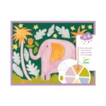 Pintura con paleta los animales salvajes