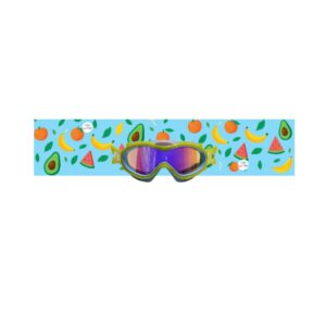 Máscaras infantiles amarillas con turbante Frutas